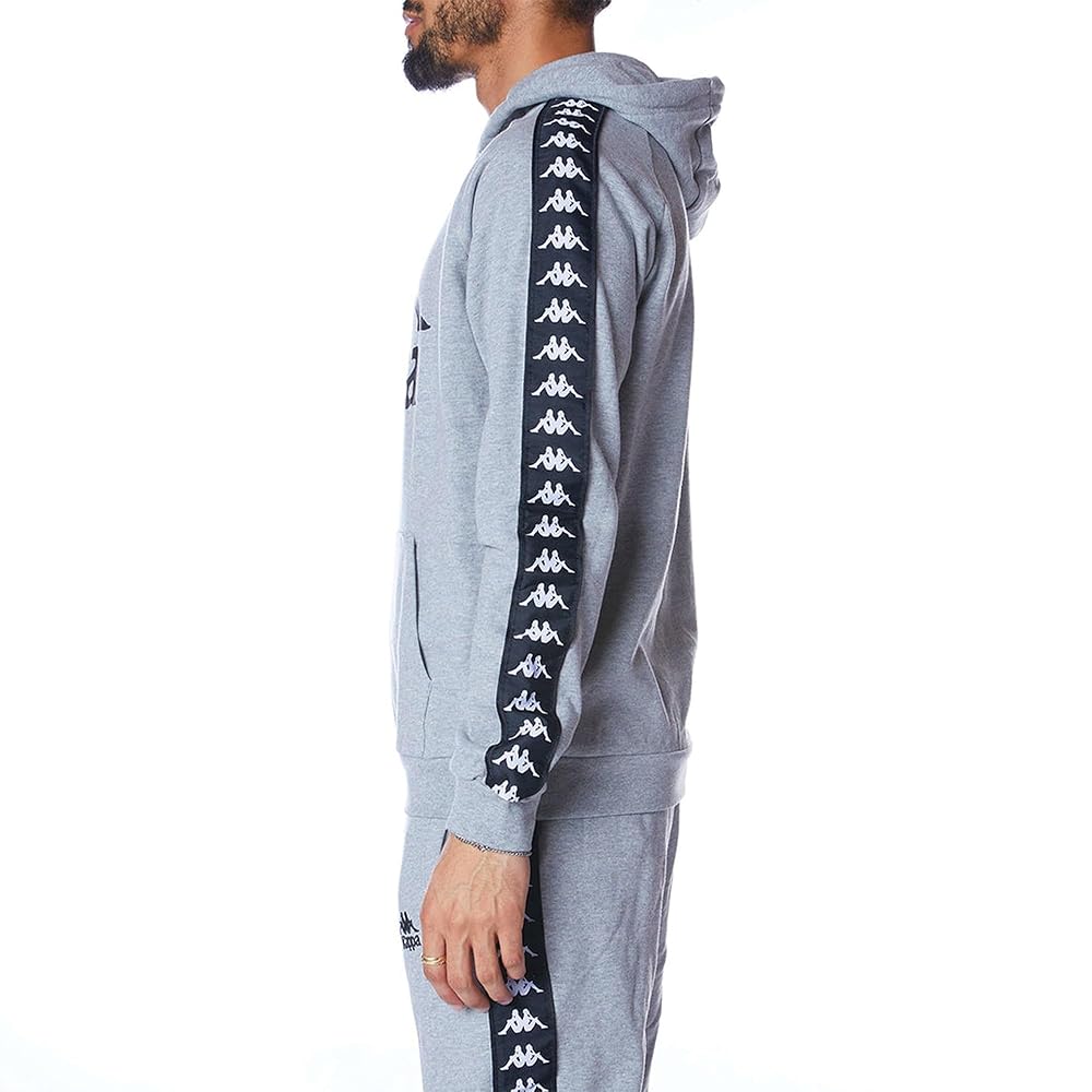 Kappa 222 Banda Hurtado-2 Grey Mid Melange/Black XL at